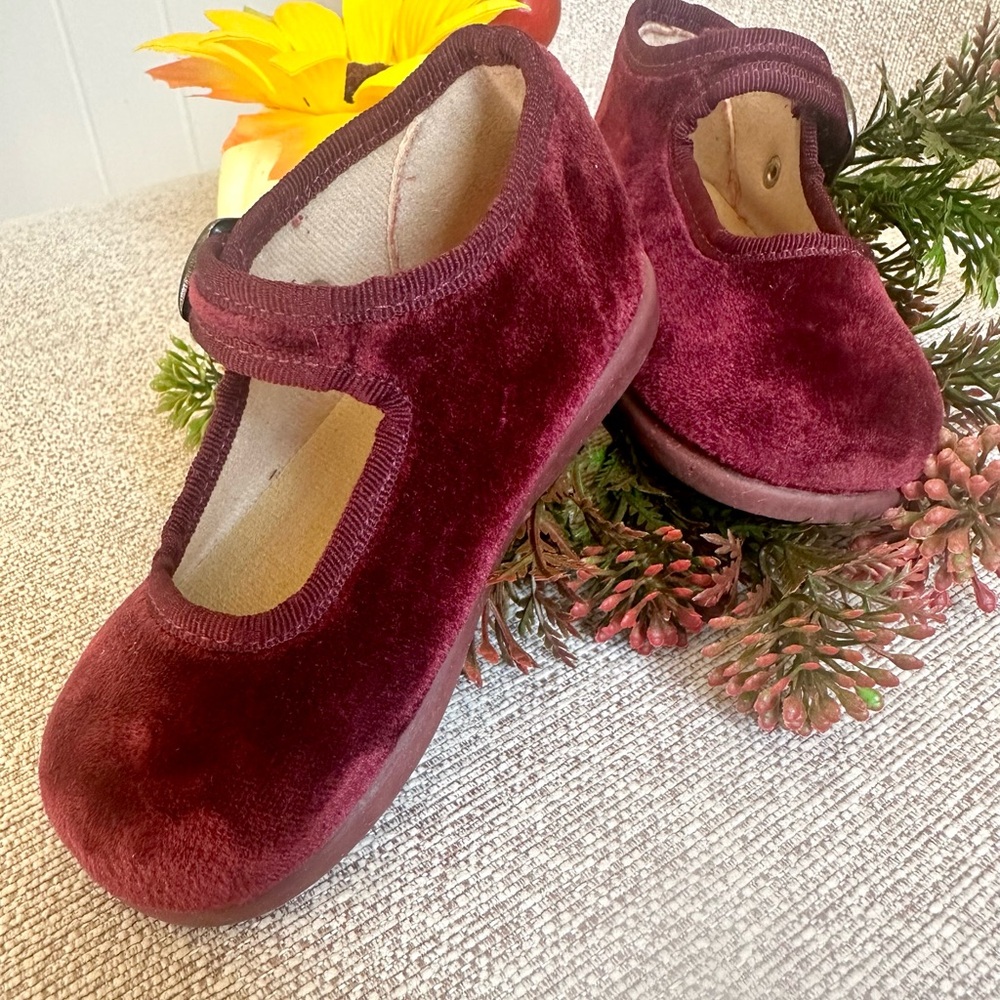 Plush Velvet Kids Dress Shoes